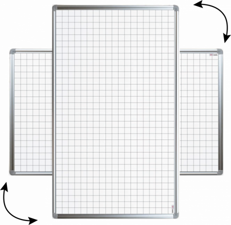 Magnetická tabule 170x100 čtverce ALLboards PREMIUM