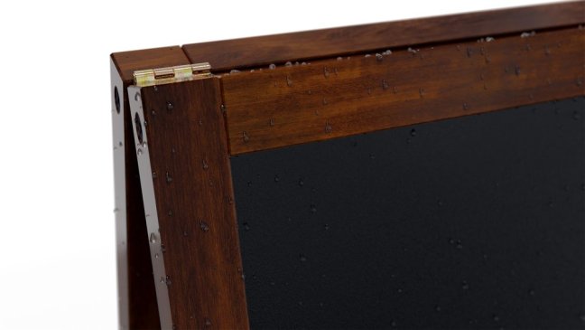 Magnetický křídový reklamní stojan voděodolný 110 x 56 cm KLASICKÁ HNĚDÁ