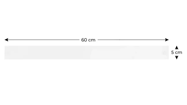 Magnetická tabule SLIMboard bezrámová smazatelná za sucha 60x5 cm
