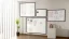 Magnetická suchostěrná tabule bílá 100 × 80 cm – černý dřevěný rám