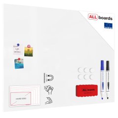 Magnetická tabuľa 120x90 ALLboards METAL - biela