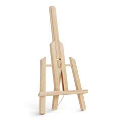 Drevený mini stojan s odnímateľným rámovým prvkom 32,5 cm, prírodná farba