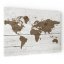 Magnetická tabule METALboards, mapa světa ve světlých barvách 60x40 cm