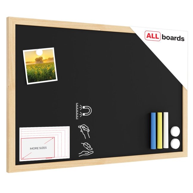 Magnetická tabuľa 60x40 ALLboards NATURAL