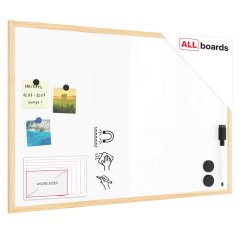 Magnetická tabuľa 90x60 ALLboards NATURAL