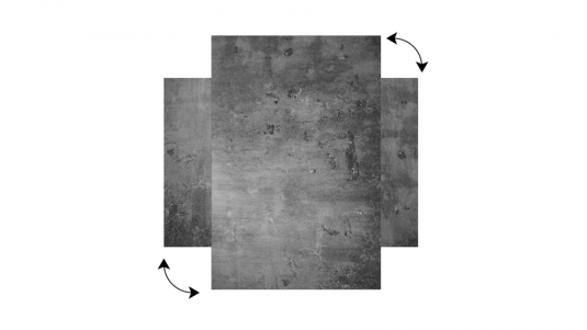 Kovový obraz beton 60x40 ALLboards METAL MB64_00002