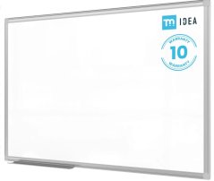 Bílá popisovací magnetická tabule 100x80 cm v hliníkovým rámu – TM IDEA® série Flex