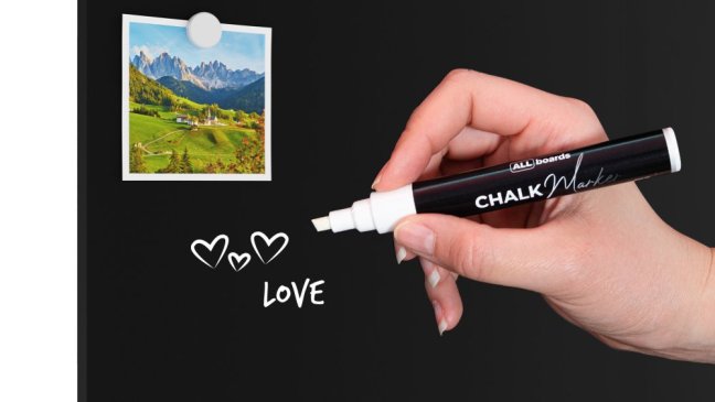 Magnetická tabuľa 120x90 ALLboards METAL - čierna