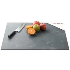 Sklenená kuchynská doska MRAMOR ANTRACIT 60x52cm - doska na krájanie - ochranná doska