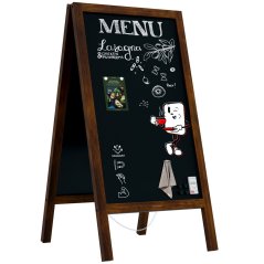 Magnetický křídový reklamní stojan voděodolný 110 x 56 cm KLASICKÁ HNĚDÁ