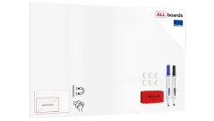 Magnetická tabule SLIMboard bezrámová smazatelná za sucha 200x120 cm + PŘÍSLUŠENSTVÍ ZDARMA