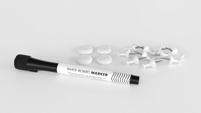 Tabuľa COMBI - sivý korok a magnetická biela 90x60 cm s sivym lakovaným dreveným rámom