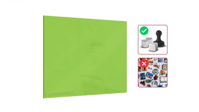 Magnetická skleněná tabule Mean green 60x40 cm