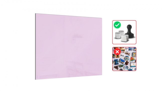 Magnetická sklenená tabuľa Queen lilac  90x60 cm
