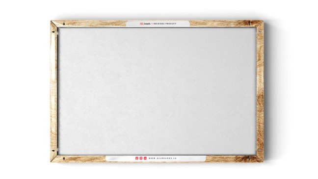 Magnetická tabuľa METALboards, masívne drevo 60x40 cm