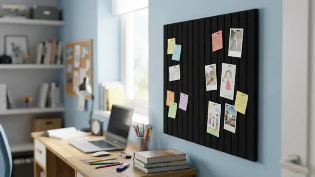 Filcové panely na zeď 90×60 cm černé