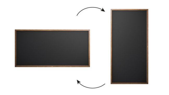 Tabule černá křídová v dřevěném rámu 200x100 cm