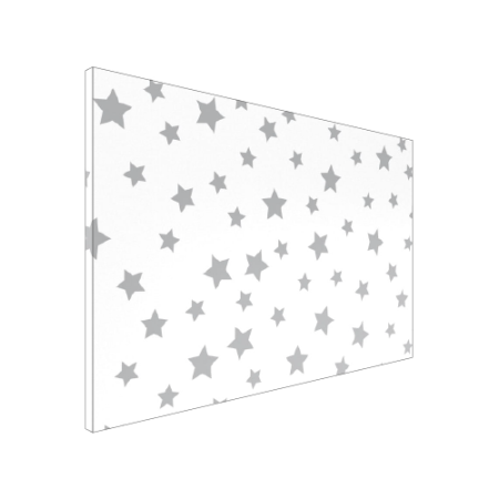 Allboards magnetická bezrámová kovová tabuľa s potlačou 90x60cm - hviezdy