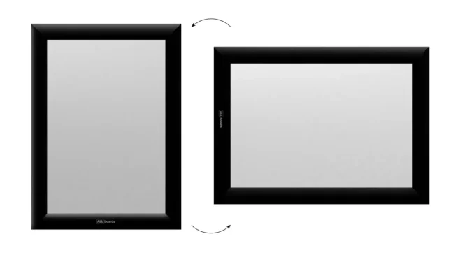 Plakátový rám A4 OWZ – černý, zacvakávací - sada 10 kusů