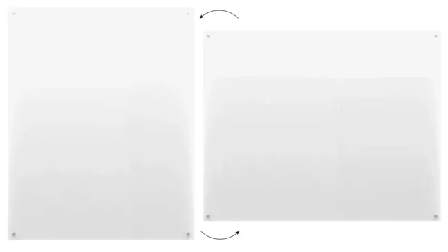 Sklenená nemagnetická tabuľa TRANSPARENTNÁ 150×120 cm