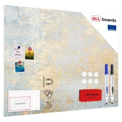 Magnetická tabuľa METALboards, zlatý betón 120×90 cm
