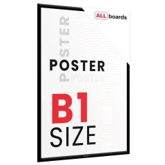 Plakátový rám B1 OWZ – černý, zacvakávací